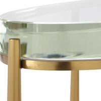Alexandra Crystal & Gold Accent Table
