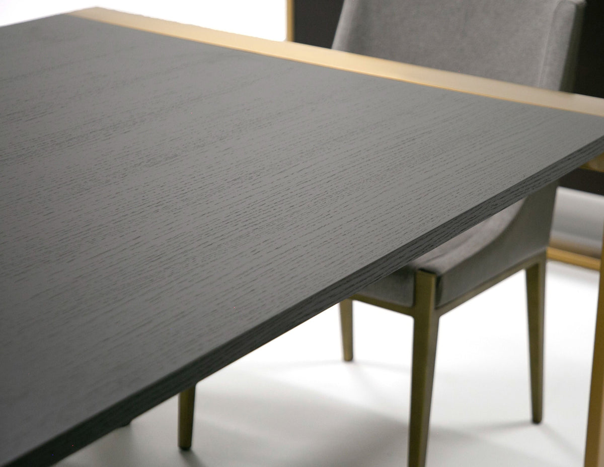 Sofya Modern Gold Dining Table