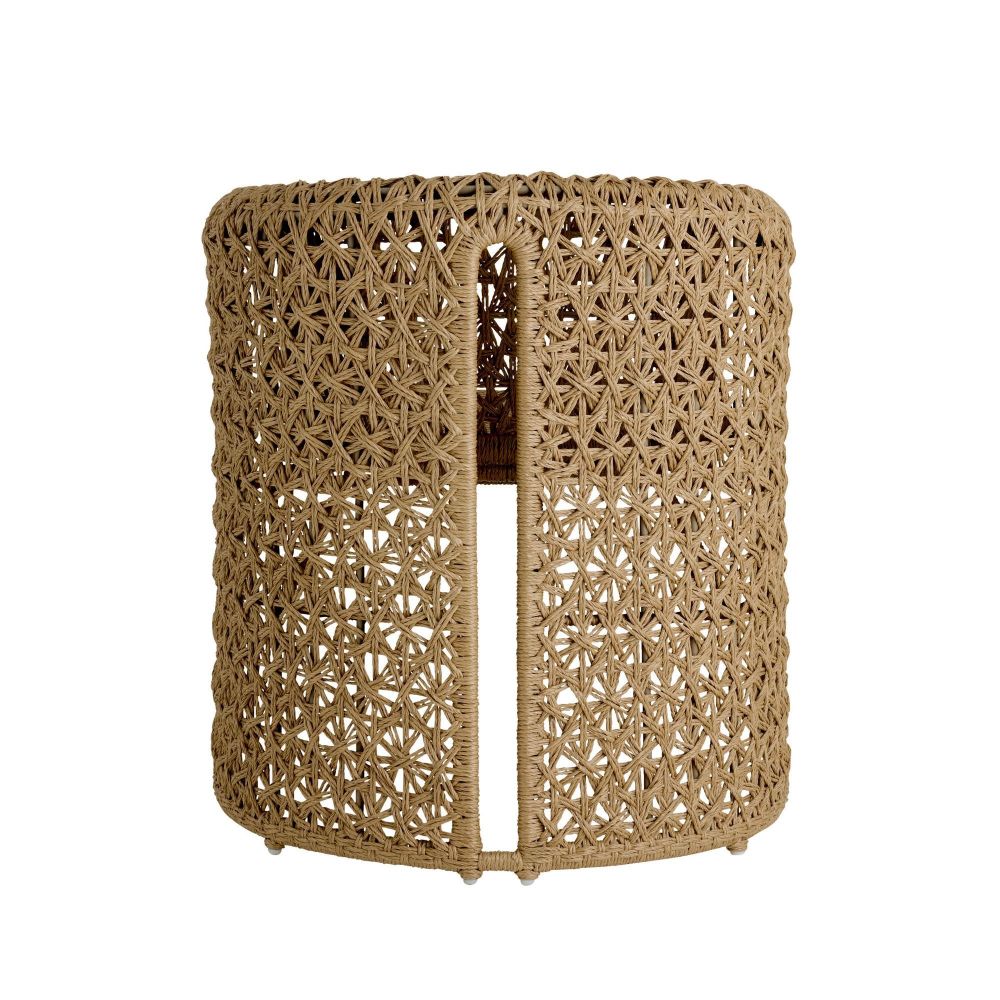 Iggy Tan Crisscross Rattan Outdoor Chair