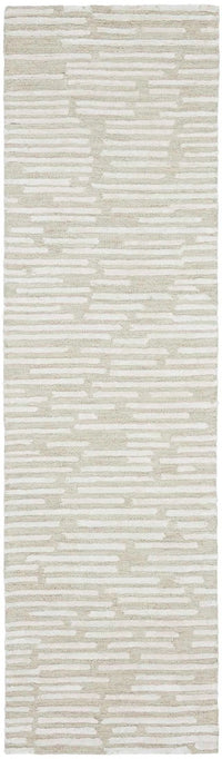 Delilah Ivory Silky Luxcelle & Wool Area Rug