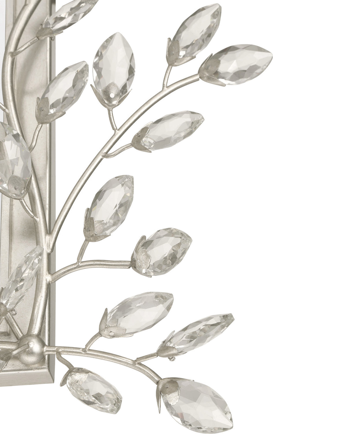 Forget-Me-Not Silver Rectangular Mirror
