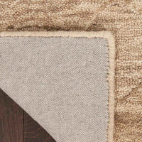 Refined Taupe Wool Area Rug