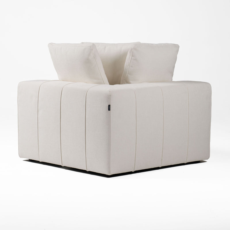 Terra Modern Off White Fabric Modular Sectional Sofa