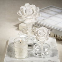 Grand Casablanca Magnolia Petals Porcelain Diffuser - 2 Sizes Avalable (Set of 4)