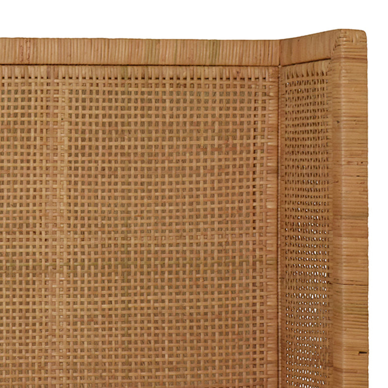 Ottilie Winged Wrapped Rattan Bed