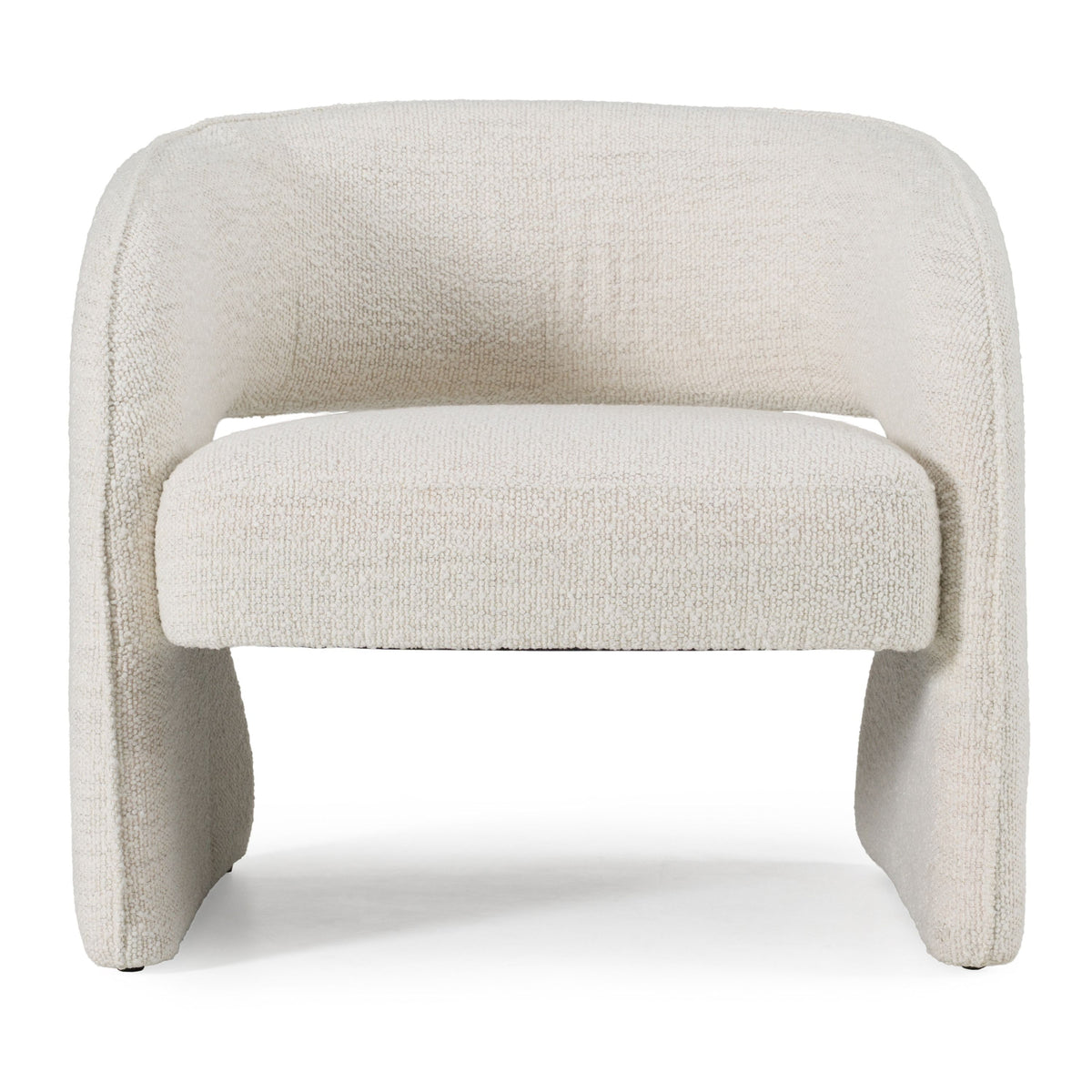 Trona Modern Cream Fabric Accent Chair
