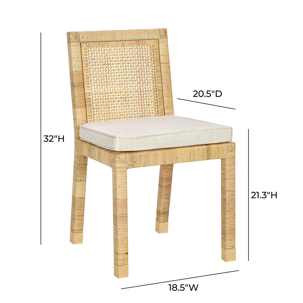 Eden Cream Contract Grade Linen Dining Chair
