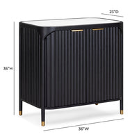 Yasmine 36" Black Bar Cabinet
