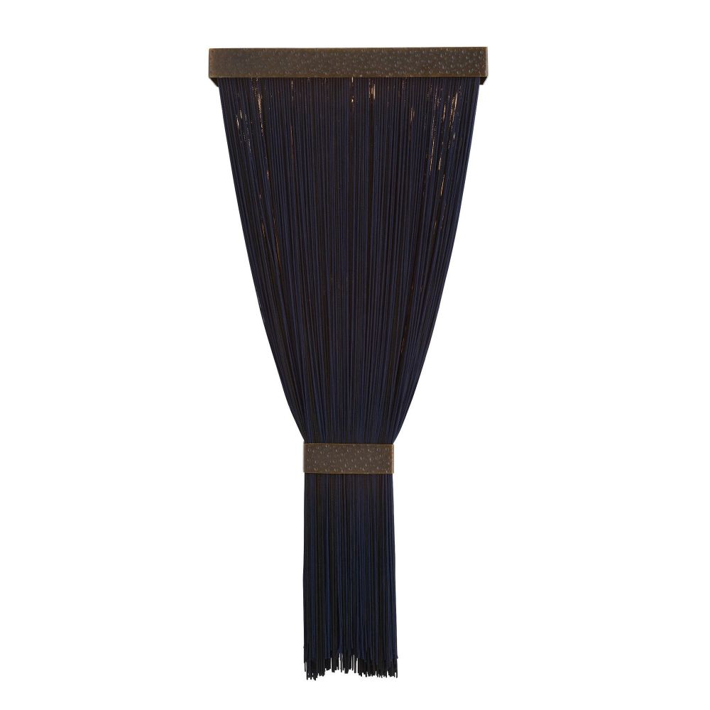 Jenessa Navy Silk Tassel Sconce