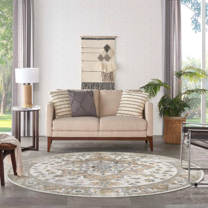 Pheobe Beige Washable Area Rug