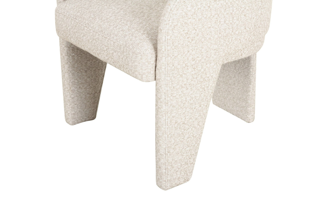 Claude Modern Beige Fabric Dining Chair