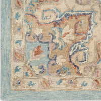 Goldie Light Blue Wool Persian Style Area Rug