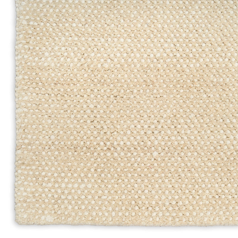 Everly Ivory Beige Wool Blend Area Rug