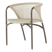 Enzo Buff Plain Weave Outdoor Dining Chair