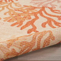 Annaleisa Indoor/Outdoor Coral Area Rug - Elegance Collection