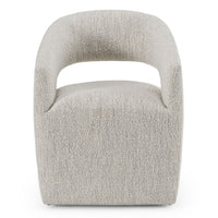 Gastra Beige Modern Fabric Dining Chair