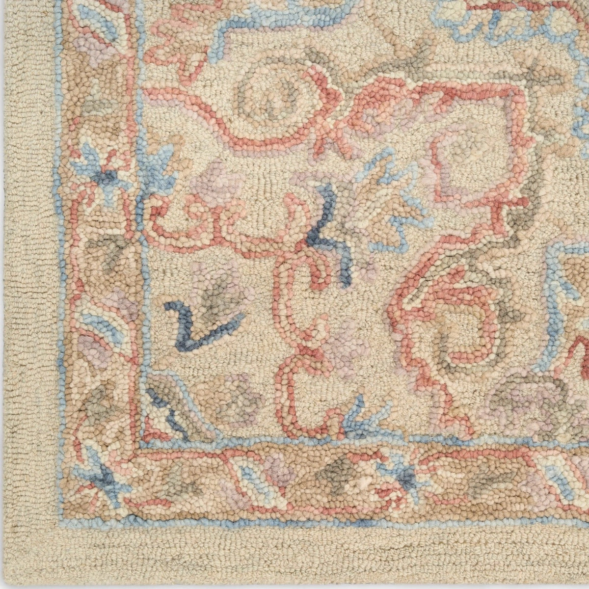 Goldie Ivory Wool Persian Style Area Rug