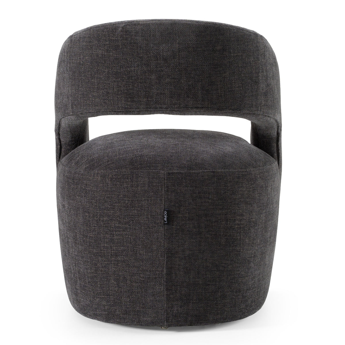 Gastra Modern Dark Grey Fabric Dining Chair