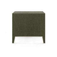 Selena 30" Deep Olive Green & Gold End Table/Nightstand