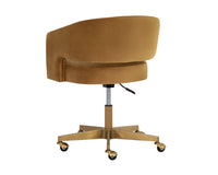 Claren Modern Gold Sky & Gold Desk Chair