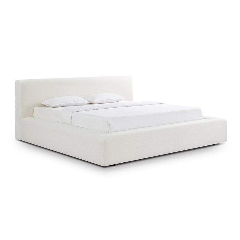 Aubrielle Cream Upcycled Linen Storage Bed