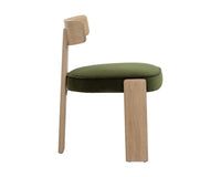 Horton Rustic Oak & Forest Green Dining Chair (Set of 2)