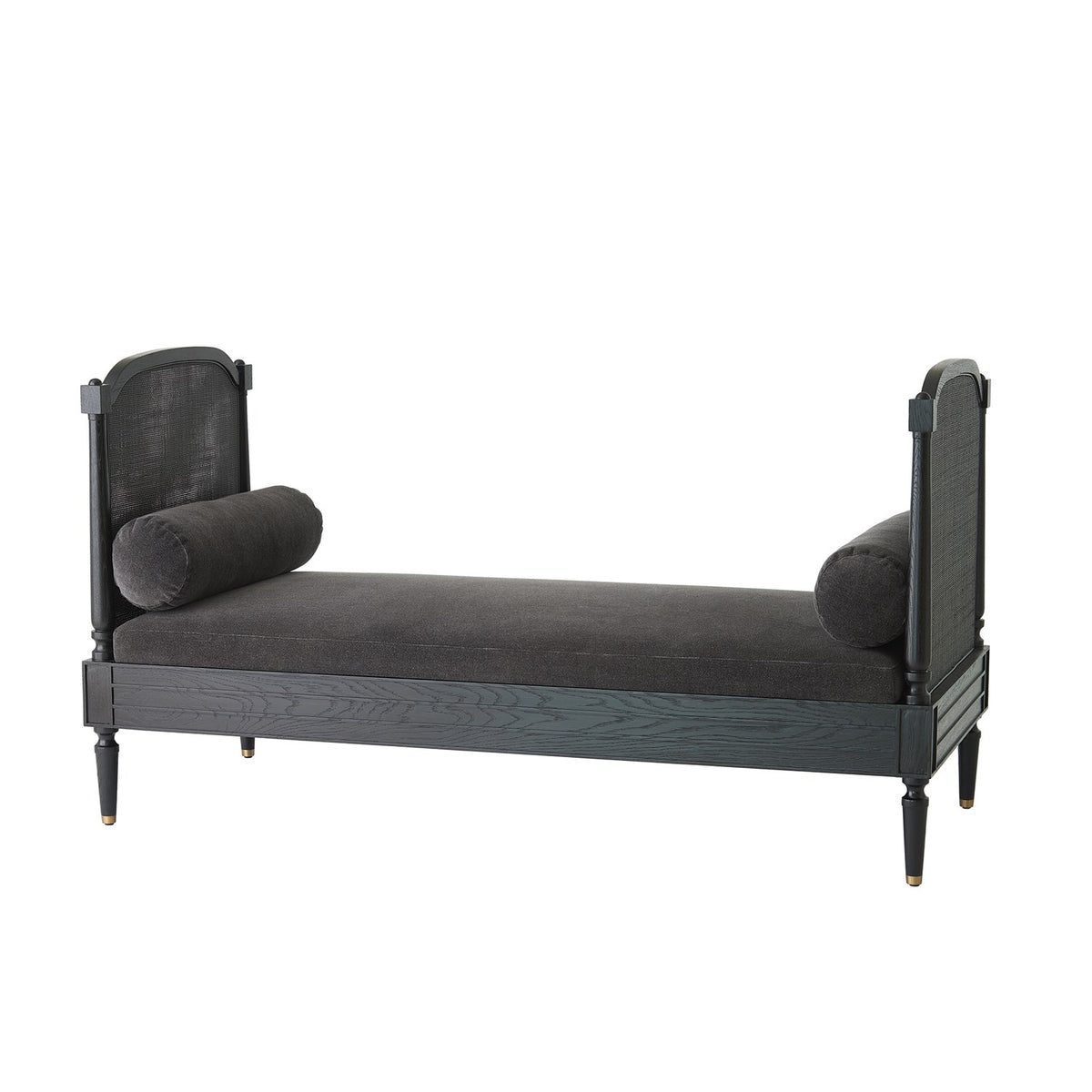 Josephine Blackened Oak  & Velvet Daybed