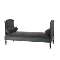Josephine Blackened Oak  & Velvet Daybed