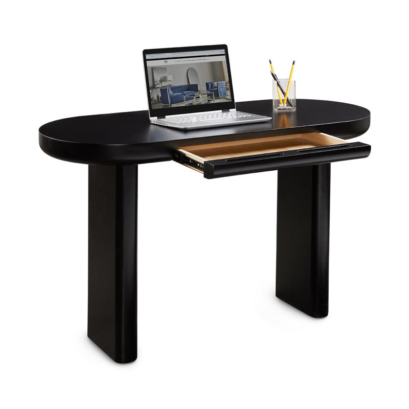 Flynn Black Console Table/Desk