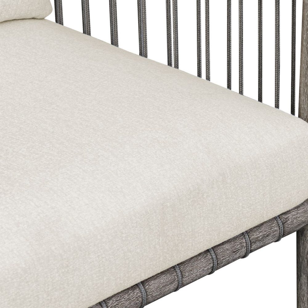Clara White & Grey Outdoor Dining Chair