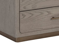 Danette Greige & Gold Nightstand