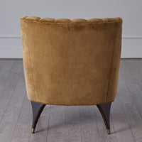 Channel Toast Velvet Accent Chair