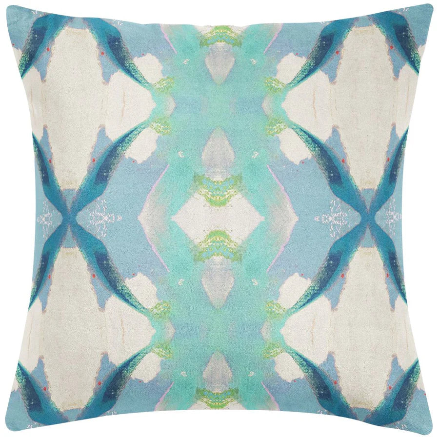 Sereia Blue Multicolour Decorative Pillow (4 Sizes Available)