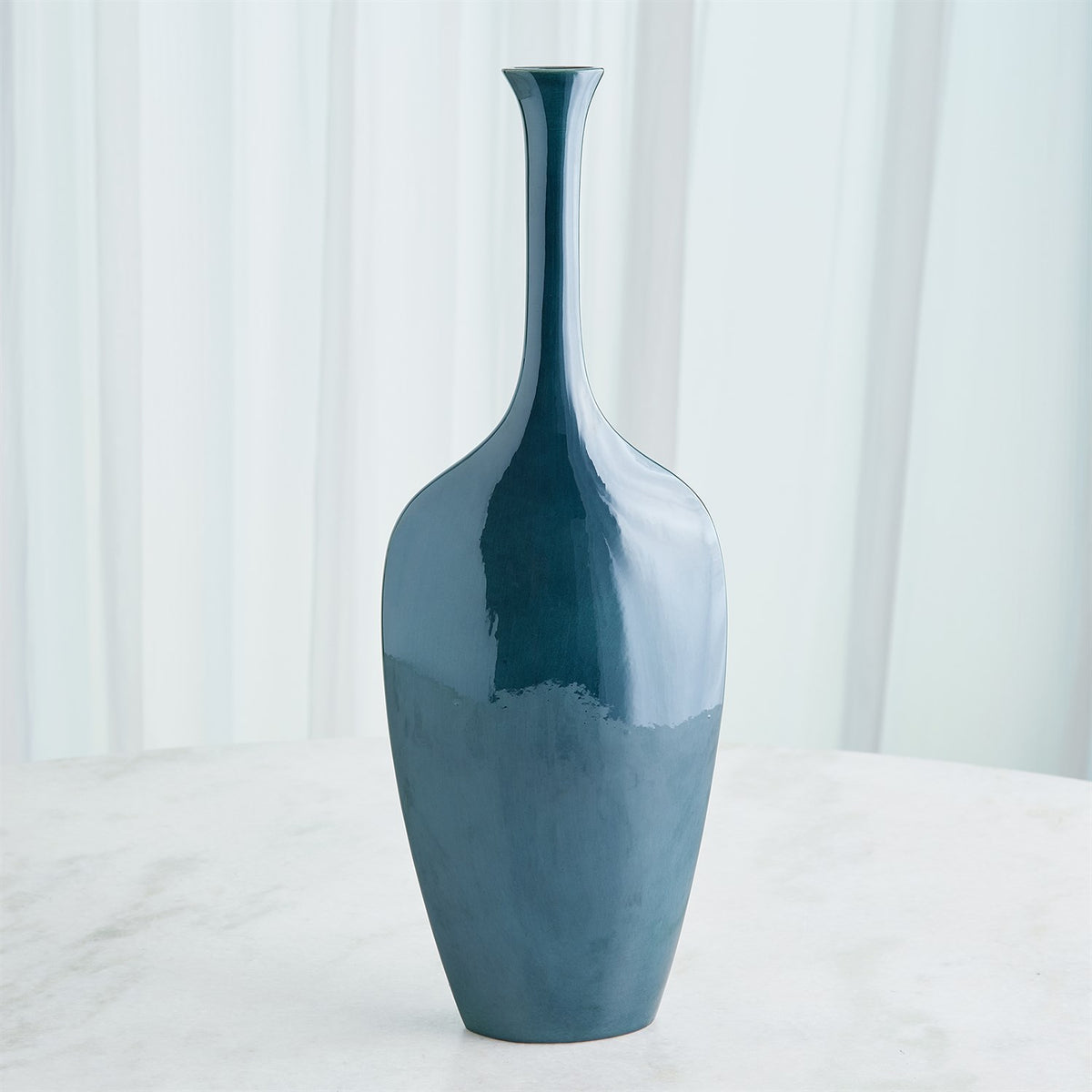 Silhouette Blue Ceramic Vase (3 Sizes Available)