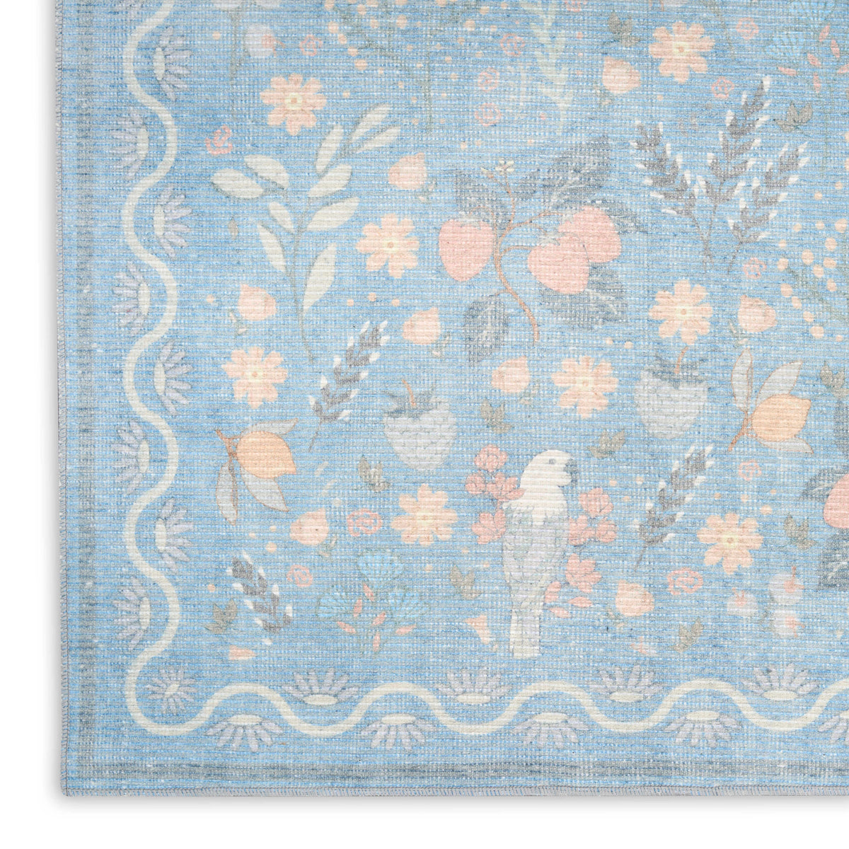 Elara Light Blue Multicolor Area Rug