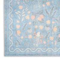 Elara Light Blue Multicolor Area Rug