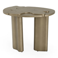 Meline Modern Antique Brass Nesting Coffee Table Set
