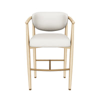 Sigrid Oatmeal Upholstered Oak Bar Stool