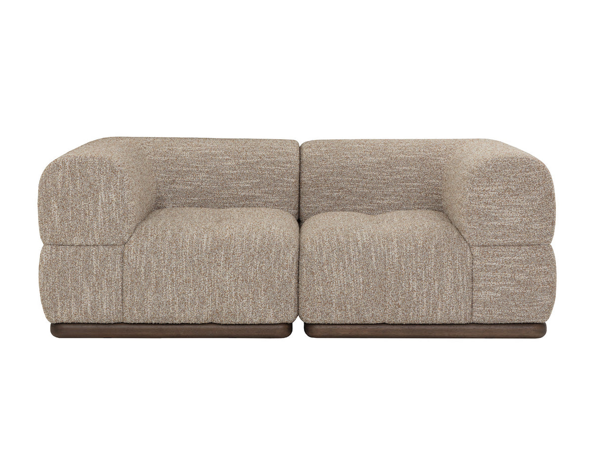 Mallo Dusty Greige Modular Corner Armless Chair