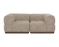 Mallo Dusty Greige Modular Corner Armless Chair