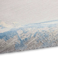 Eloise Abstract Floral Grey & Blue Area Rug