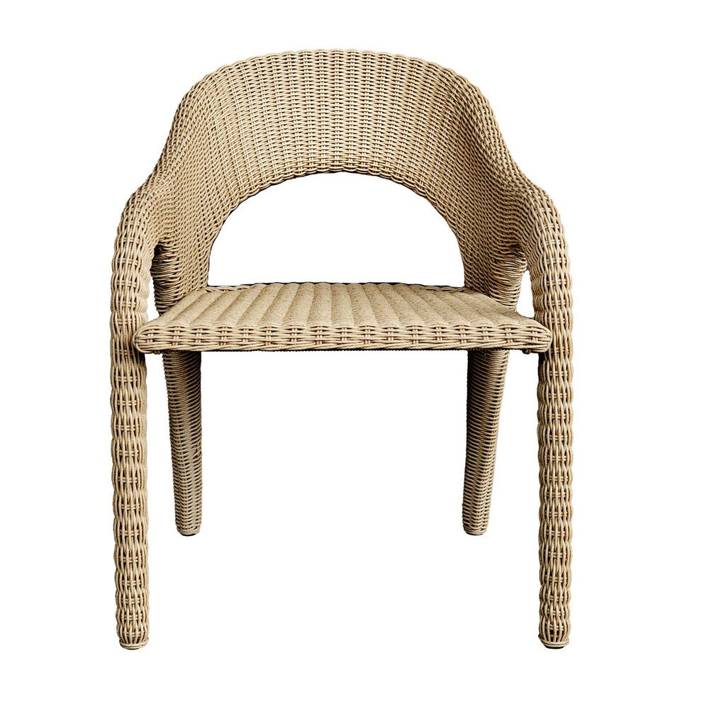 Avenue White All Weather Outdoor Dining Arm Chair