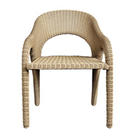 Avenue White All Weather Outdoor Dining Arm Chair