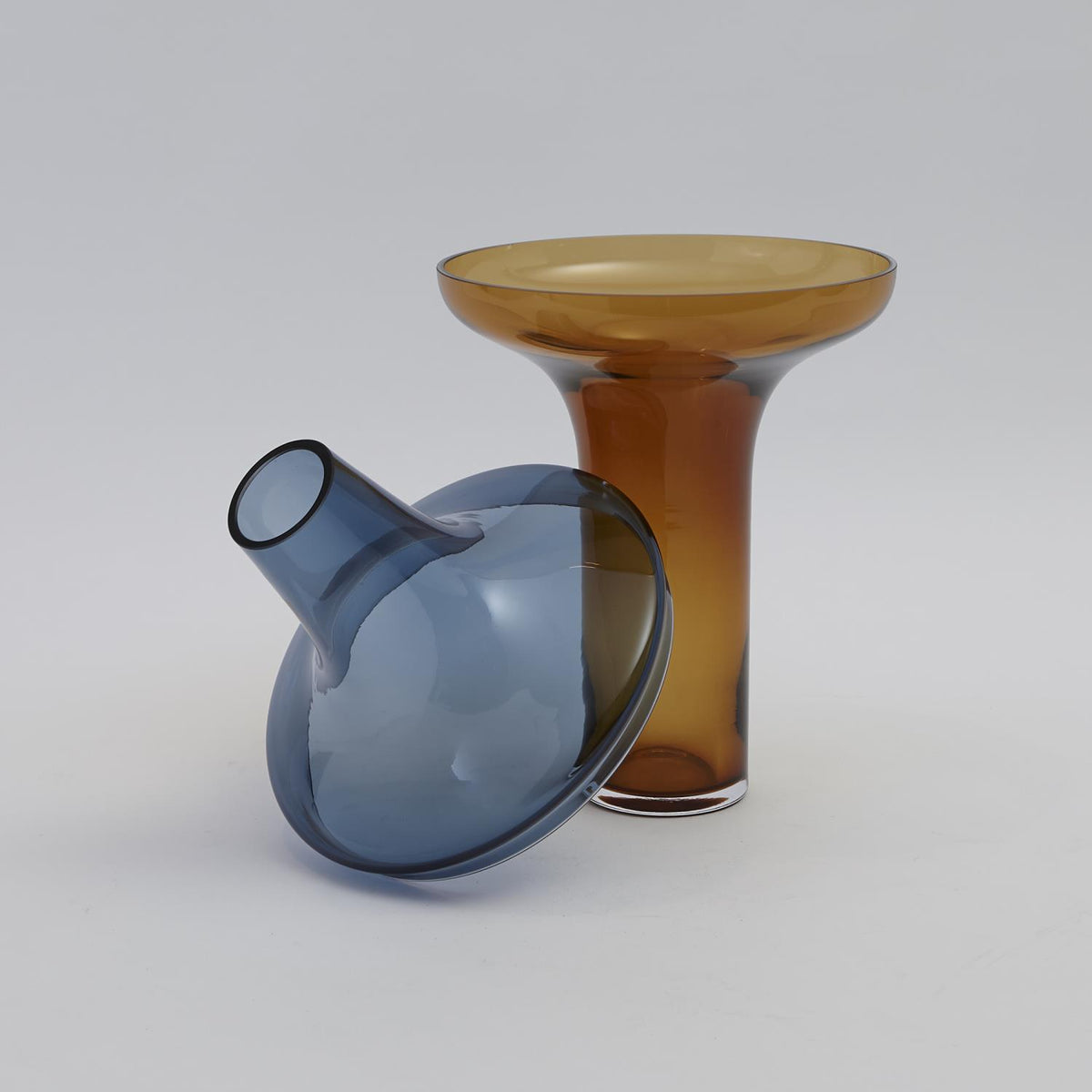 Lowell Amber/Cobalt Vase (4 Sizes Available)