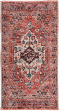 Ruby Rust Multicolour Washable Area Rug