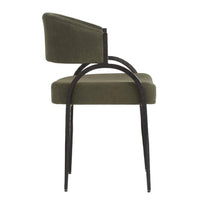 Zelise Performance Pine Green Chenille Dining Chair (Set of 2)