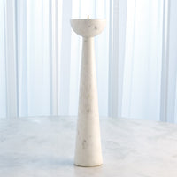 Sarah White Round Top Candle Holder (2 Sizes Available)