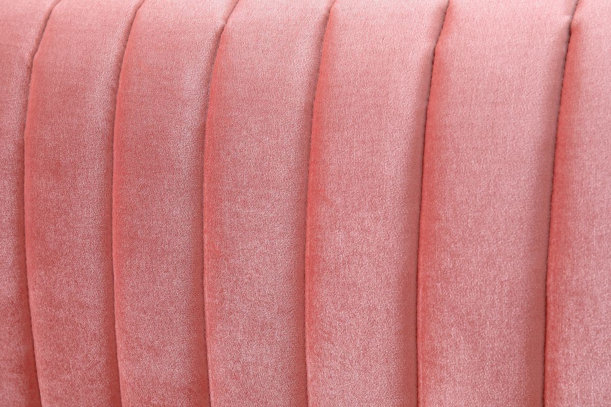 Royals Pink Velvet Left Facing Sectional Sofa