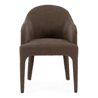 Nicolle Modern Brown Upholstered Dining Chair