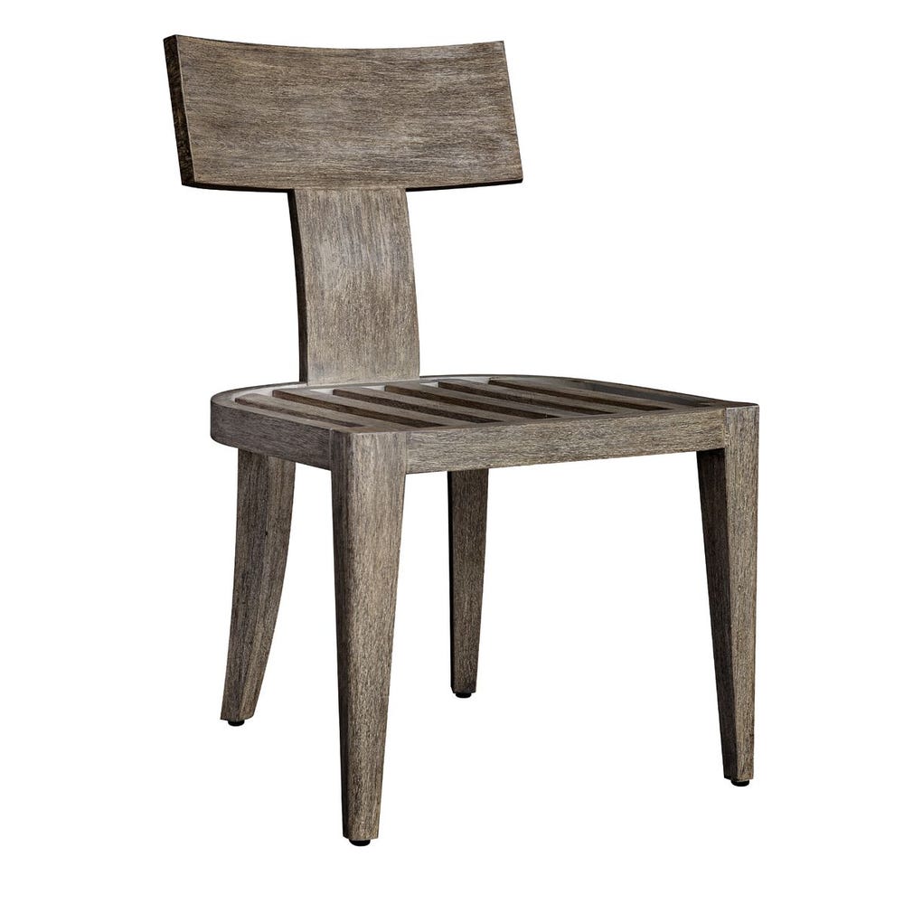 Sammantha White & Grey Outdoor Dining Chair (Set of 2)